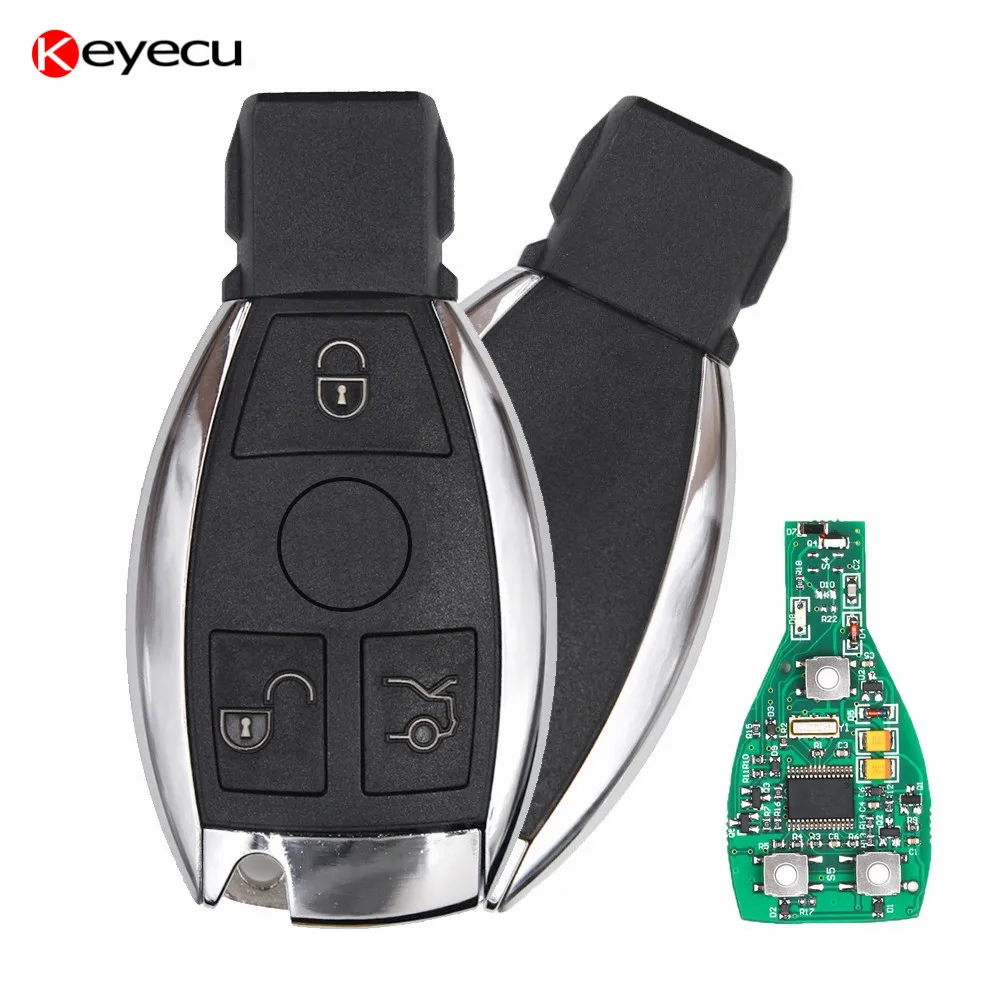 Keyecu Smart Car Key for Mercedes Benz Support NEC And BGA 2000 Year 3 Buttons 315MHz