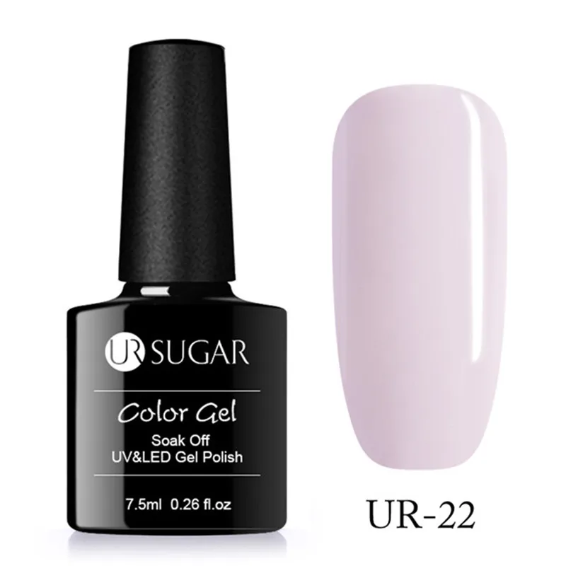 Гель-лак для ногтей серии ur Sugar Pink 7,5 мл Гибридный гвоздь полуперманентный Гель-лак с блестками - Цвет: UR-22