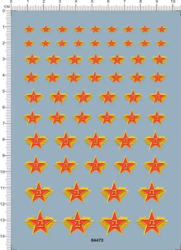 

All Scale Size China Army PLA 81 Roundel Red Star Flag Model Water Slide Decal