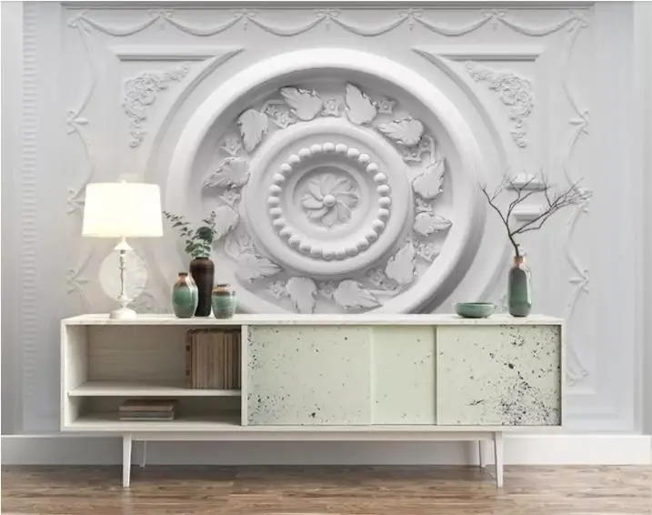 Us 10 14 61 Off 3d Wall Murals Patterned Plaster Relief Wallpaper For Walls 3d Living Room Bedroom Tv Backdrop Wall Papers Home Decor In Wallpapers