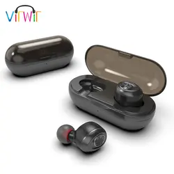VirWir Беспроводной СПЦ наушники Bluetooth V5.0 наушники гарнитуры стерео мини наушники с микрофоном зарядный чехол для samsung iPhone