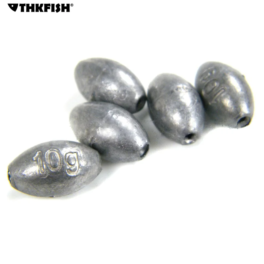 Buy Thkfish Olive Shape Lead Sinkers Freshwater