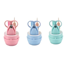 Новинка, 4 шт./компл., триммер для ногтей, набор для новорожденных, ножницы для малышей, книпсеры для младенца, маникюрный набор