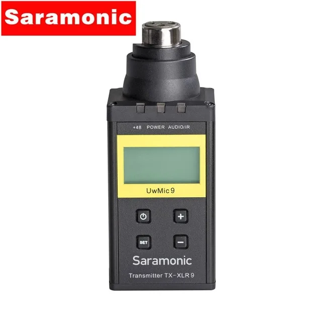 Saramonic UWMIC9 96-канальный UHF Камера Беспроводной петличный микрофон Системы Передатчики+ один приемник для DSLR камера видеокамера - Цвет: TX-XLR9