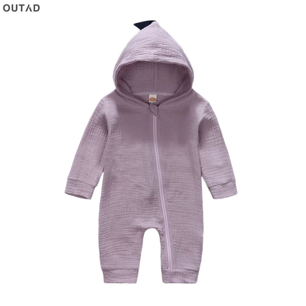 

New Baby Rompers 0-24 Months Newborn Baby Boys Girls Jumpsuit Dinosaur Costume Romper Playsuit Baby Clothes Hooded Cute Clothing