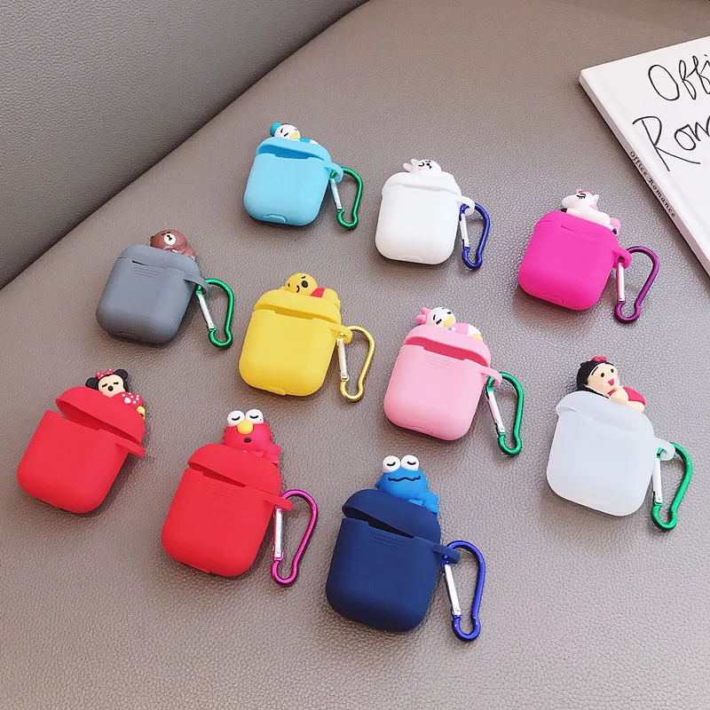 

Cartoon Soft Silicone Case For Apple Airpods Shockproof Cover For Apple AirPods Earphone Cases Air Pods Protector Case