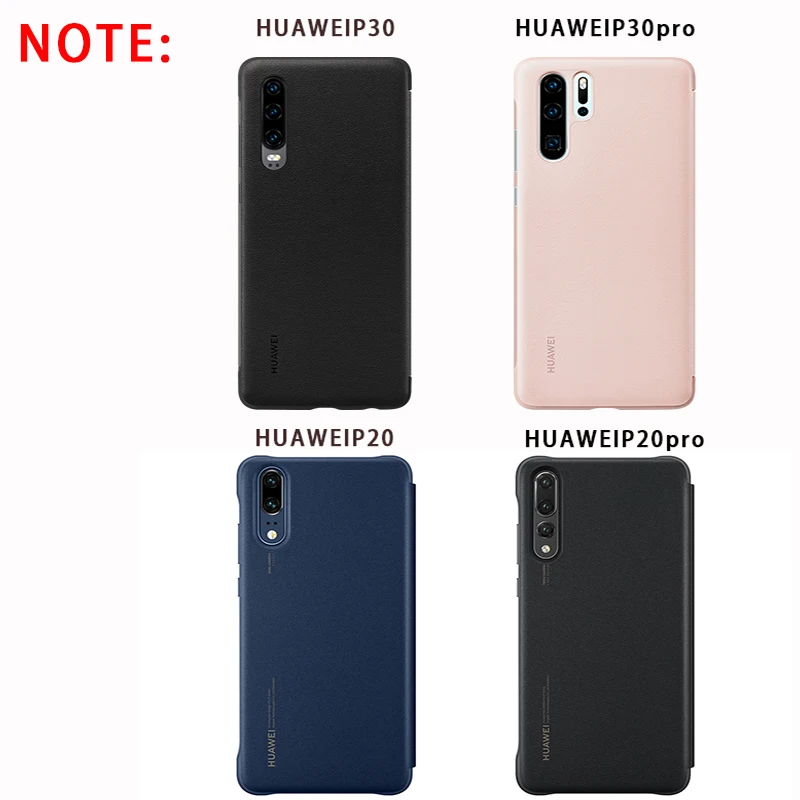 Original Huawei P30 Pro Cover Case Huawei P20 flip Case PU Leather Official case Huawei P20 Pro Smart View touch Flip phone case