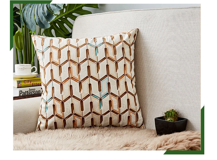 Наволочка с геометрическим рисунком, наволочка для дивана 45x45 см, декоративные подушки для гостиной, спальни, домашнего декора