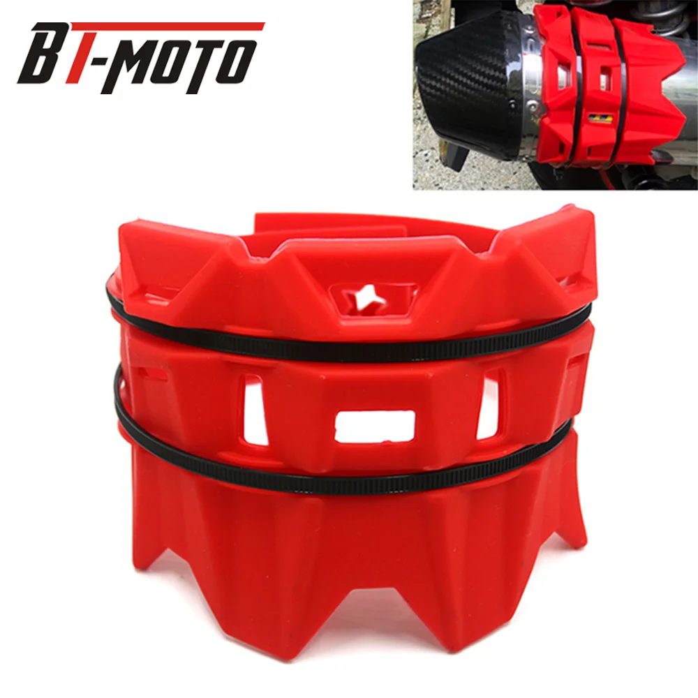 

Motorcycle Exhaust Pipe Tube Protection Protector Cover Guard For HONDA CR250R CR500R CRF250R CRF250X CRF250L XR250R 250-600CC