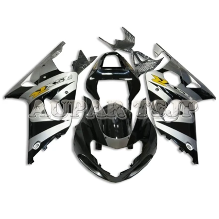 Впрыск ABS Полный мотоцикл обтекатель комплект для Suzuki GSXR1000 K1 K2 2000 2001 2002 00 01 02 кузов комплект черный, серебристый Cowlings