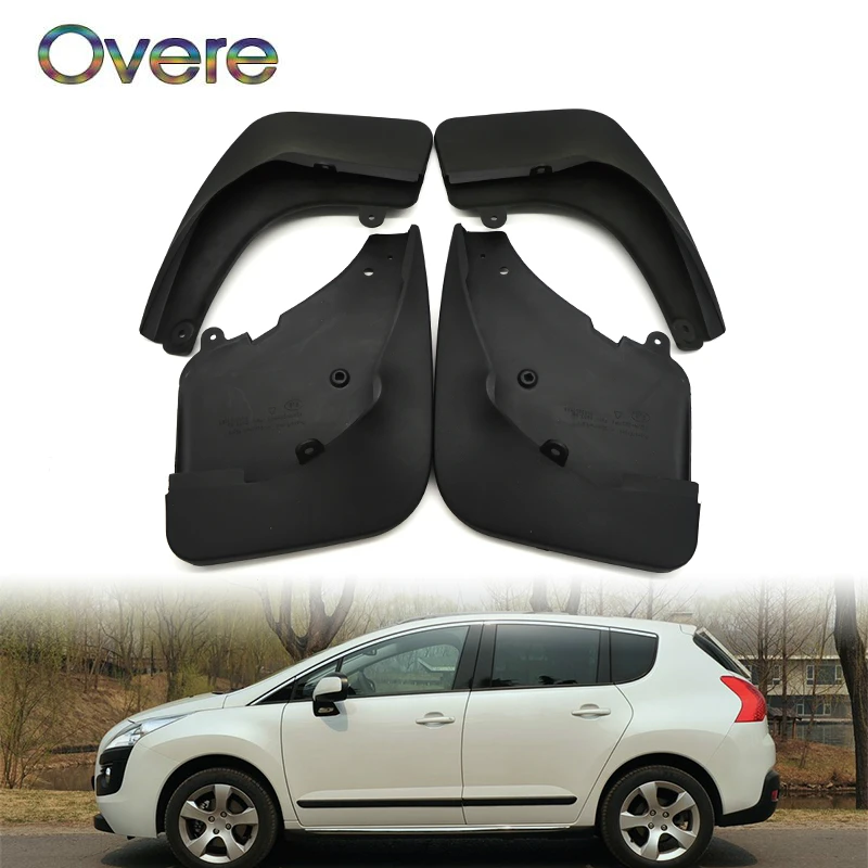 Overe Car Front Rear Mudguards For 2008 2009 2010 2011 2012 2013 2014 2015 Peugeot 3008 Accessories Mudflaps Car-styling Fenders |