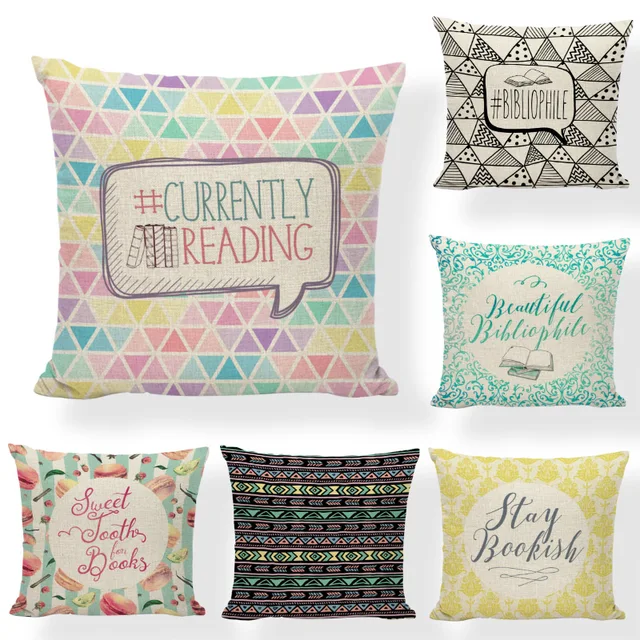 Best Offers Colorful Geometric Cushion Cover Book Feather Striped 45*45CM Wave Dot Rectangle Trigon Decor Living Room Rock Chair Pillow Case Best Offers Colorful Geometric Cushion Cover Book Feather Striped 45*45CM Wave Dot Rectangle Trigon Decor Living Room Rock Chair Pillow Case