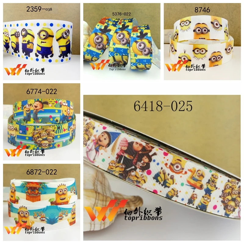 50 ярдов мультфильм ленты напечатанные grosgrain ленты 6418