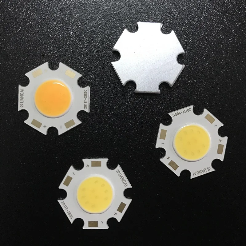 10 Вт Высокая мощность led 120LM/W 20x11 мм COB светодиодный чип 5 7 3 круглые светодиодные