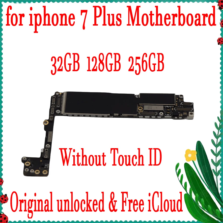 

32gb 128gb 256 for iphone 7 plus Mainboard without Touch ID,Original unlocked for iphone 7 plus Motherboard with Full Chips