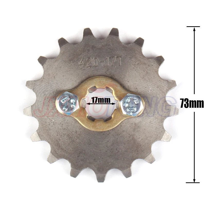 420 10-19 10T 11T 19 зуб 17 мм передние звездочки двигателя для 50cc 70cc 90cc 110cc скутер мотоцикл велосипед ATV Quad Go Kart мопед