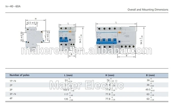 CHINT 32A прерыватель цепи при утечке на землю Elcb DZ47LE-32 3P N C32