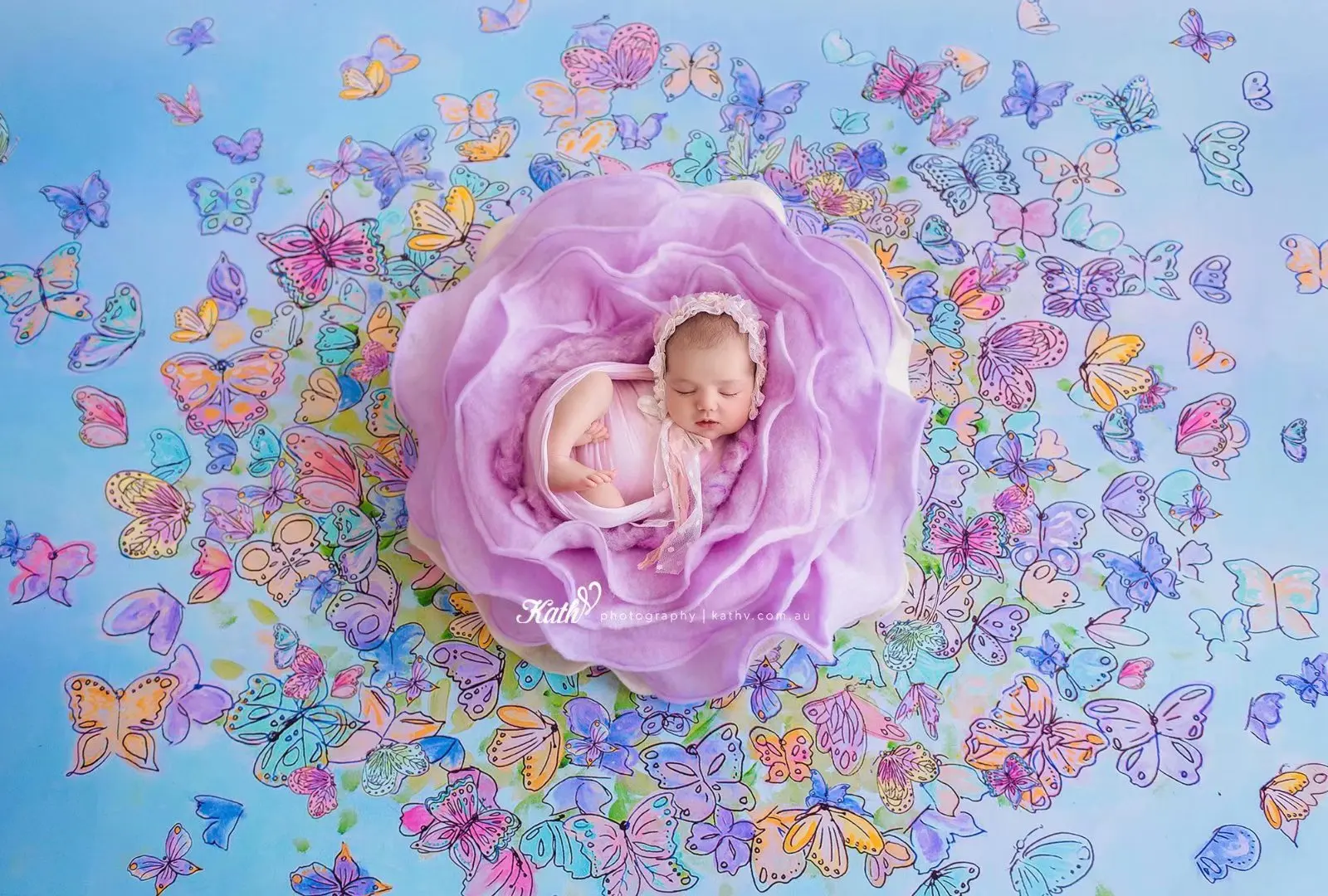 Реквизит для фотосъемки новорожденных в форме цветка Flokati подставка под корзину