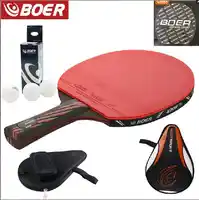 carbon fiber racket for table tennis 17 layers long handle short handle Horizontal grip table tennis paddles rubber paddles