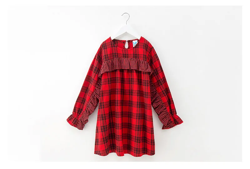 ruched plaid petal sleeve dress baby big girls autumn 2018 preppy style dresses for kids clothes children school dress clothing (8)