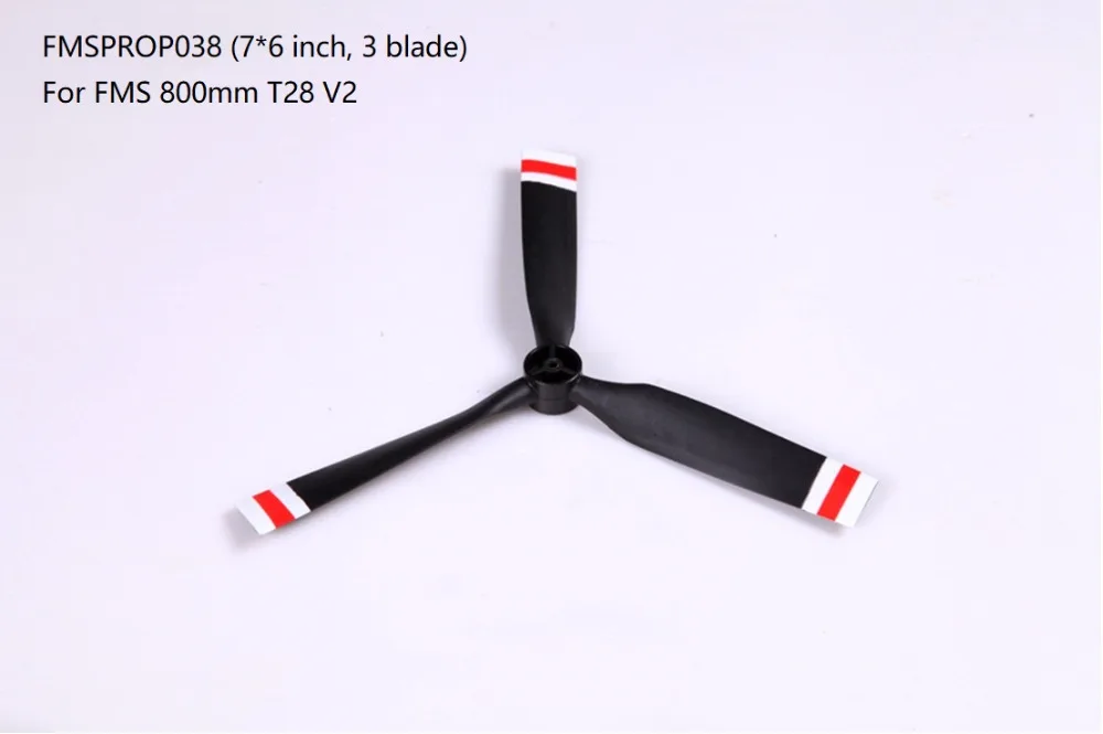 

FMS 800mm Mini T-28 T28 V2 Propeller 7x6 3 blade FMSPROP038 RC Airplane Aircraft Model Plane Avion Spare Parts Accessories