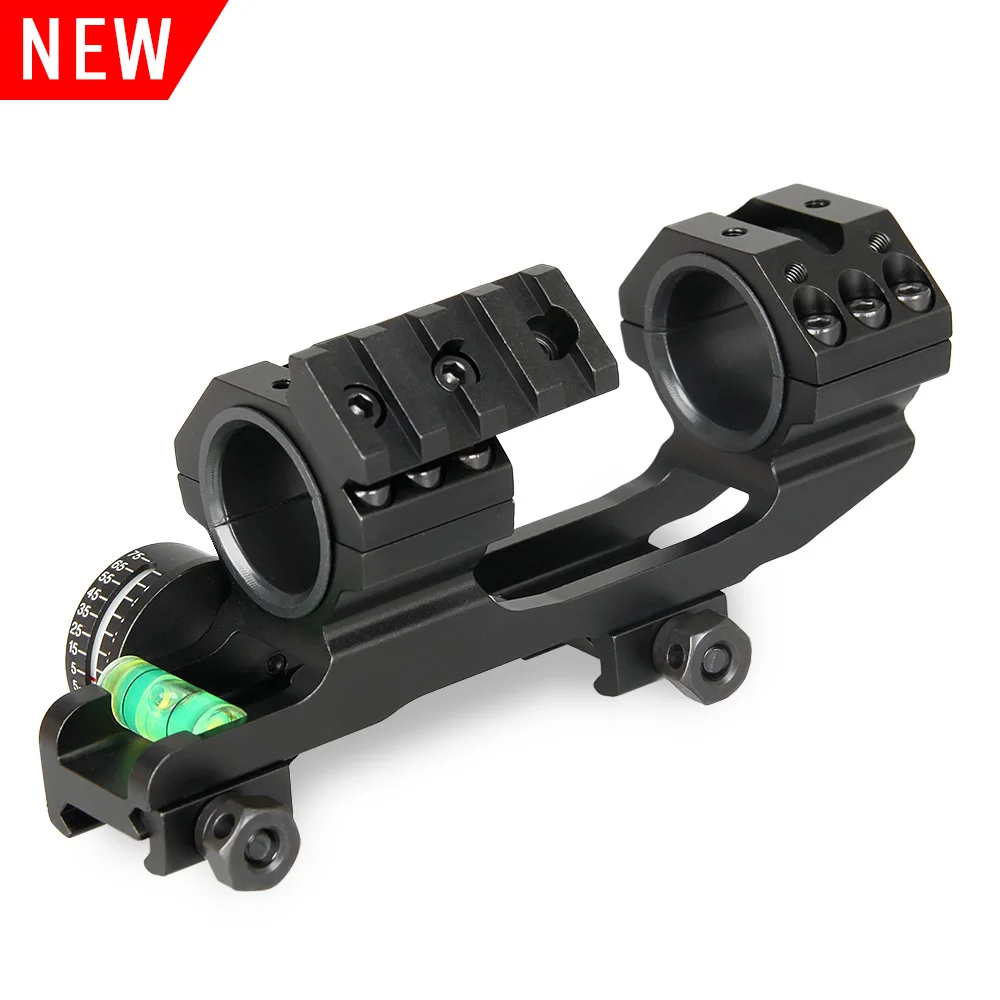 Quick Release 30mm Offset Dual Ring Cantilever Cam Locks Rail Scope Weaver Mount