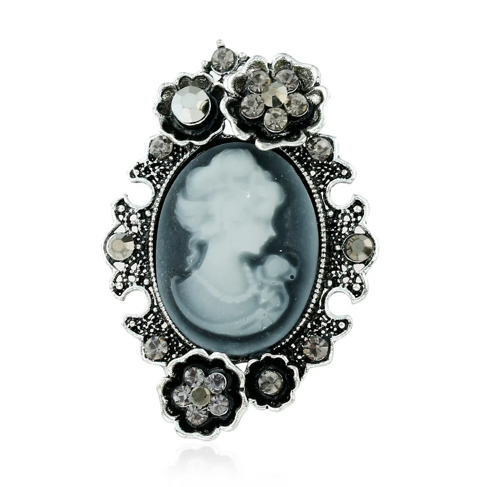 High Quality Vintage Brooches For Women Elegant Silver Trendy Beauty