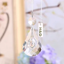 5 шт. прозрачные 50 мм тыквы полые стеклянные призмы-кристаллы Suncatcher подвесные люстры части гирлянда чакра спектры люстры Висячие капли