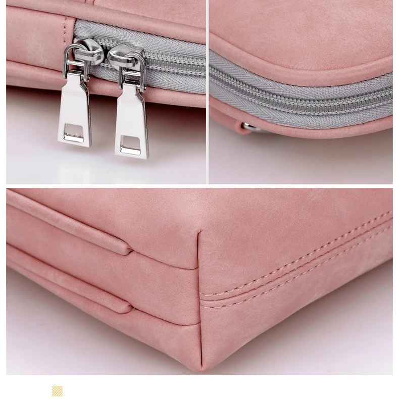 13 14 15.6 Inch Waterproof PU handbag for MacBook Lenovo Dell HP Asus Women Men Computer Bag 15.6 Notebook Sleeve Cover Case (8)