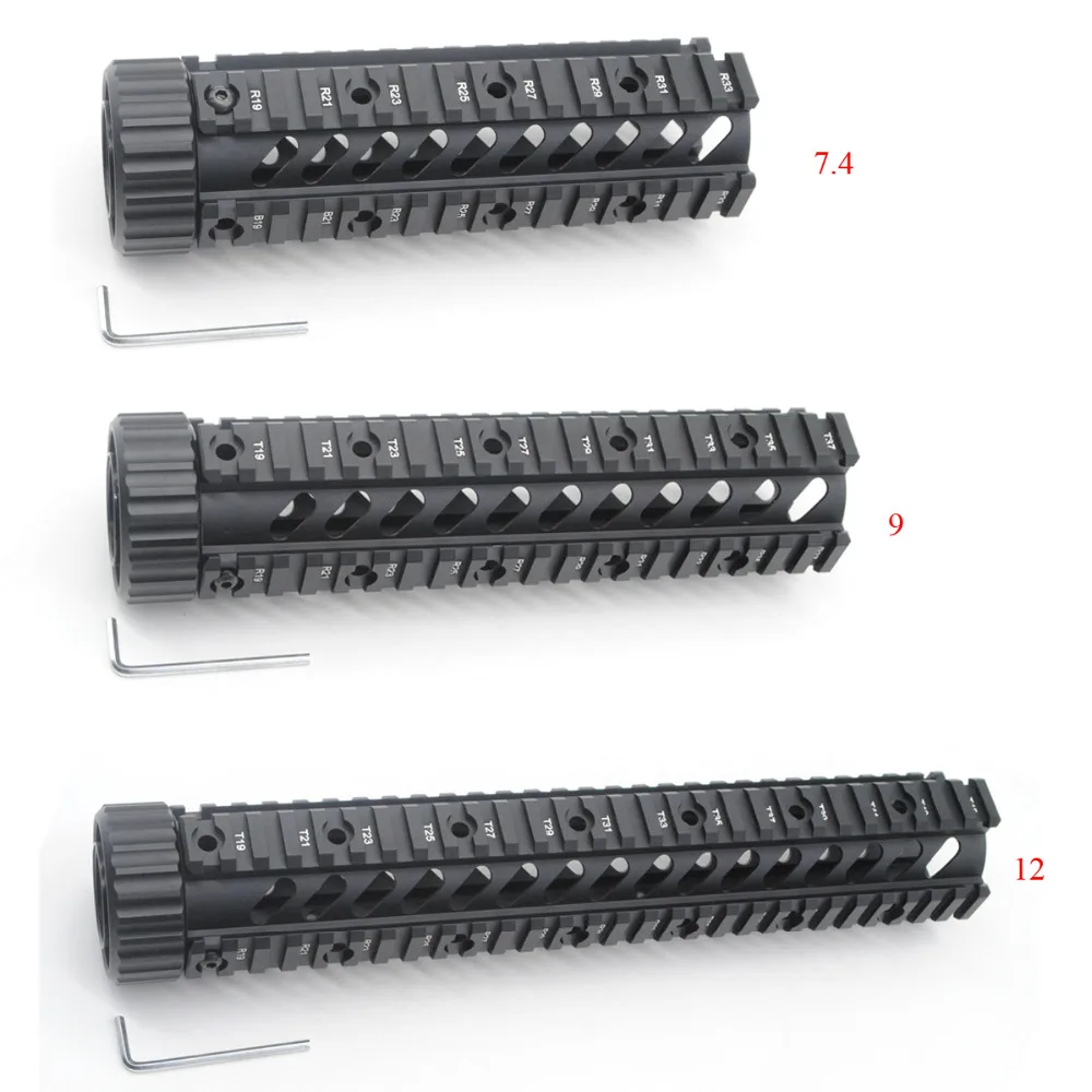TriRock 3 типа Quad Rail Handguard Free Float Mount System AR 15 / M4 M16 _ 4 2 '' 7'' 9'' 12'' в длину|m4 rail