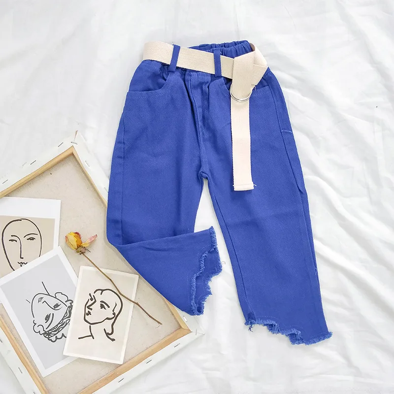 Модные Асимметричные однотонные детские штаны для мальчиков и девочек, качественная детская одежда из хлопка