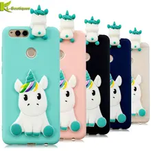 

Honor 7X Case on for HUAWEI Honor 7X Case Cover for Coque Huawei Honor 7 X Fundas 3D Cartoon Unicorn Soft Silicone Phone Cases
