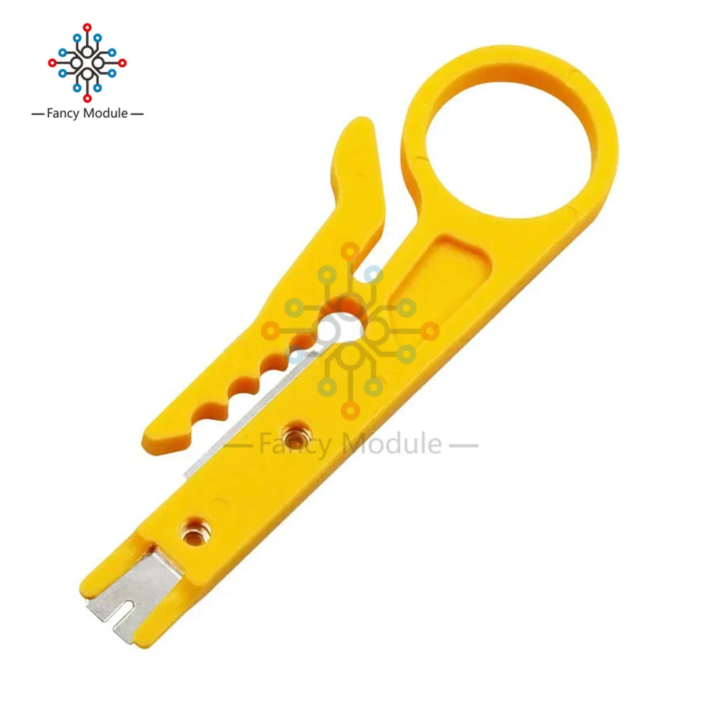 5 Piece Mini Wire Stripper Impact Punch Down Tool for RJ45 Cat5 Network Cable Stripping Tool 5 Piece Mini Wire Stripper Impact Punch Down Tool for RJ45 Cat5 Network Cable Stripping Tool