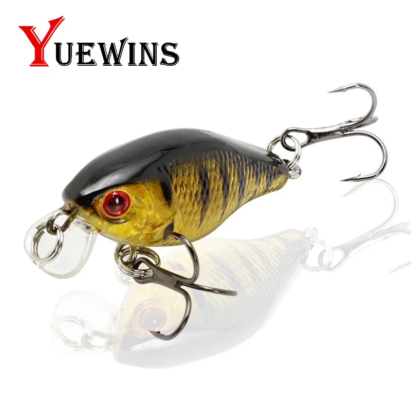 YUEWINS гольян рыбалка приманки 45 мм 4,4 г Crankbait Жесткий приманки верхняя одежда воблер окунь карп приманки для рыб TP304