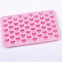 Модный розовый Силиконовый сердце торт, шоколадное печенье формы для выпечки для льда Куб Форма для изготовления мыла лоток