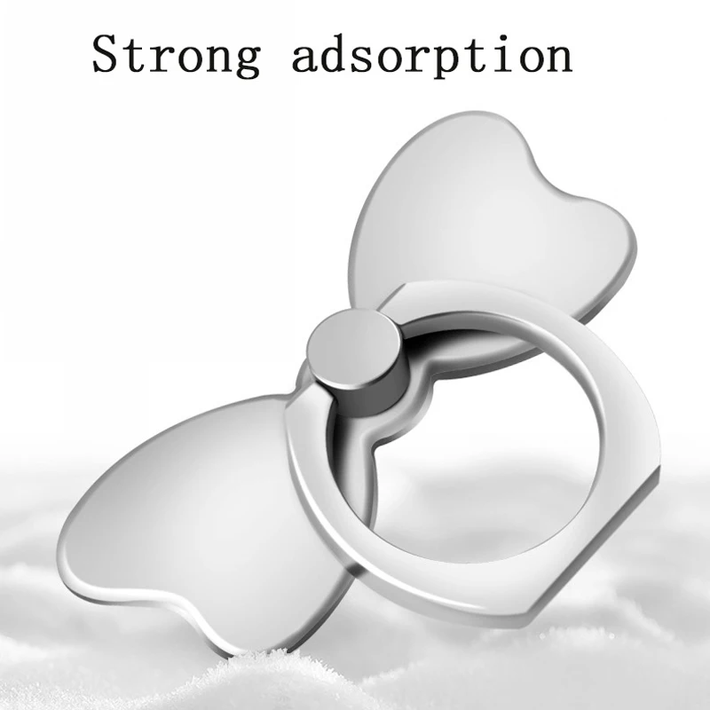 

Portable Desk Holder Stand For Ipad Tablet 360 Degree Bow Tie Finger Ring Holder Smartphone Stand For Samsung iPhone Huawei