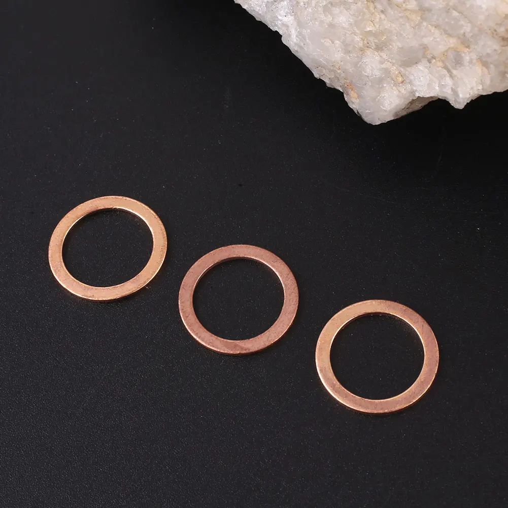 

20PCS/Pack Copper Washer Solid Gasket Sump Plug Oil Seal Fittings 12*16*1MM Tool Parts Accessories