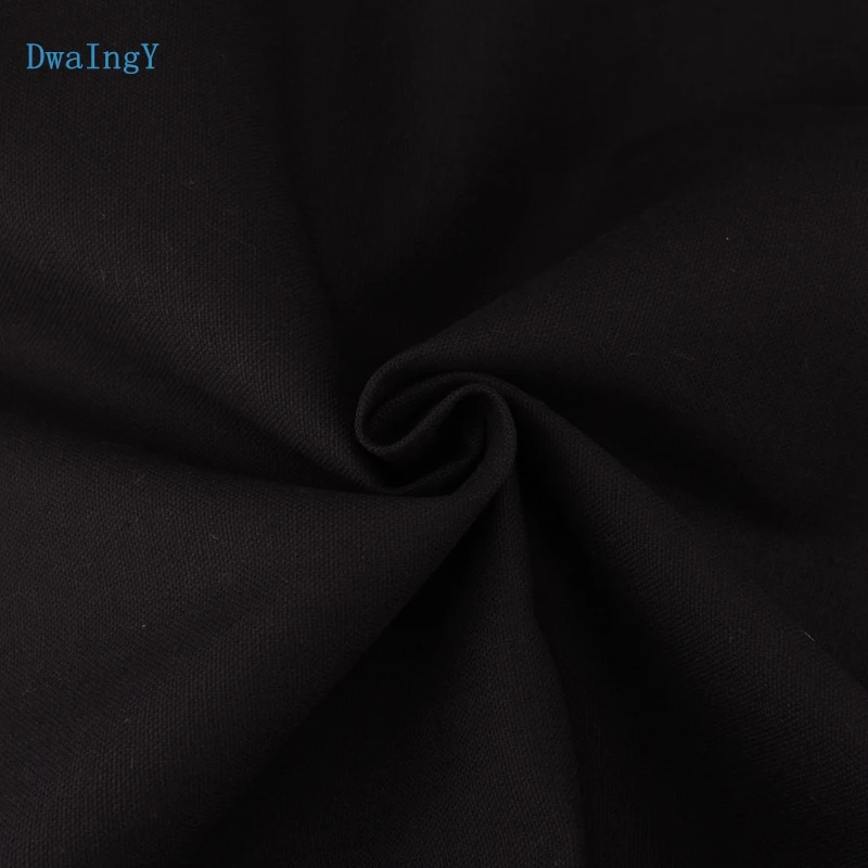 Однотонная хлопчатобумажная холщовая ткань DwaIngY для ручной работы шитья дивана