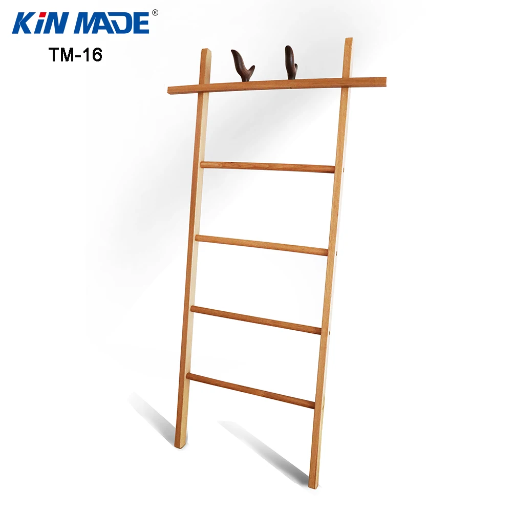 Kinmade Europe Solid Wood Ladder Rack Floor Creative Simple Modern