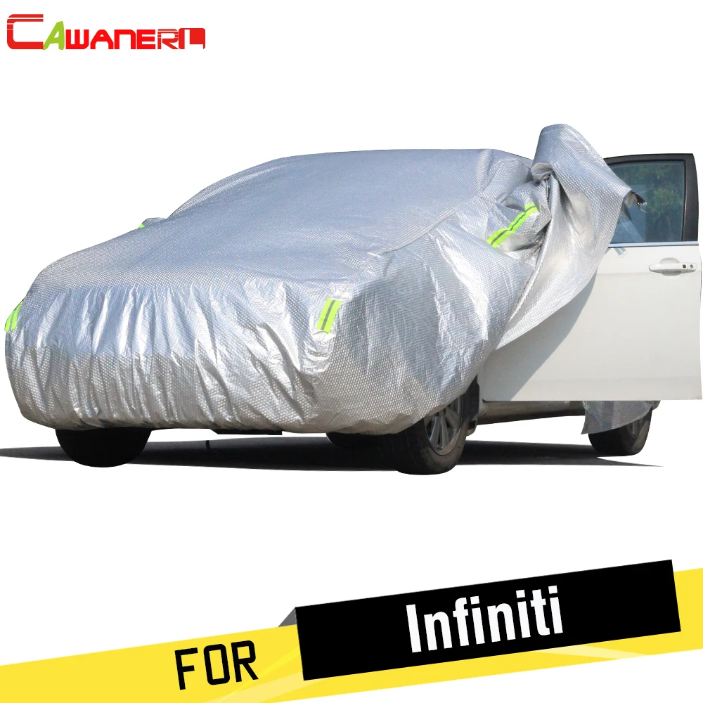 

Cawanerl Thicken Cotton Car Cover Waterproof Sun Rain Snow Hail Resistant Cover For Infiniti Q Series Q70 Q70L Q45 Q45L Q50 Q50L