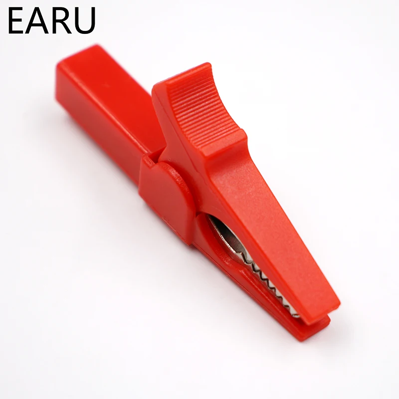 Test Probes 55MM Alligator Clip + BANANA PLUG 4mm Banana Plug Cable Clips Socket Battery Red Black