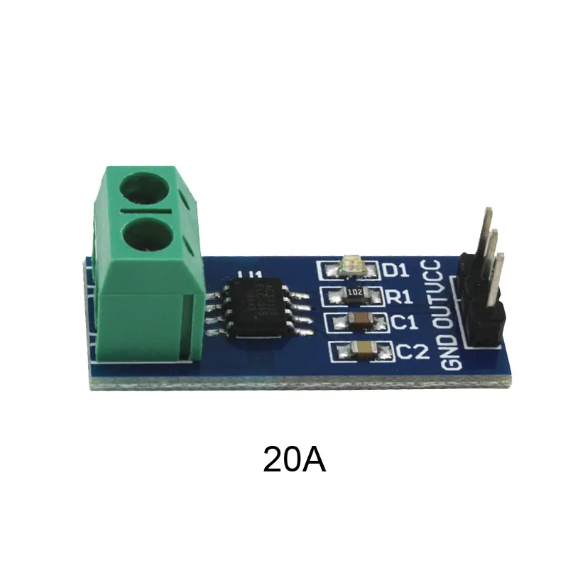 1 шт. модуль датчика тока Холла ACS712 для Arduino с 5A/20A/30A модуль передачи тока Холла ACS712 для Arduino - Цвет: 20A