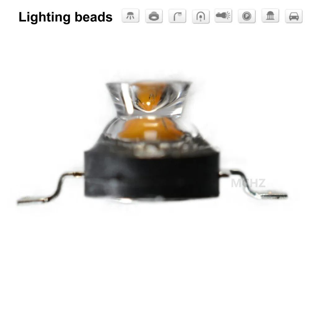 

60pcs 2w YELLOW amber 1800K Replace 588nm 590nm High Power LED Light-Emitting Diode LEDs Chip SMD For SpotLight Downlight Lam