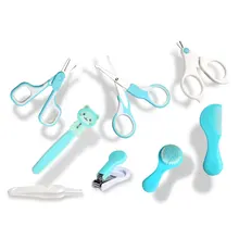 8 шт. Детские комплекты для здравоохранения кусачки для ногтей расческа Пинцет Ножницы аппарат для маникюра щетка для головы младенца комплект для ухода за ребенком подарки для малышей