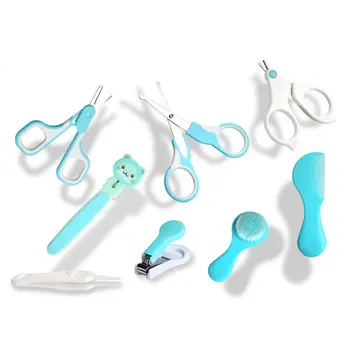 

8Pcs Baby Healthcare Kits Nail Clippers Comb Tweezers Scissors Nail Polishing Tool Baby Head Brush Baby Grooming Kit Baby Gifts