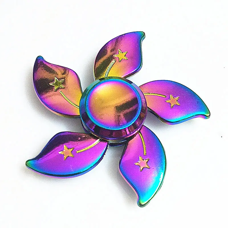 Игрушка-Непоседа, игровой ручной Спиннер, металлический палец, стресс, Tri Spinner, сплав, EDC, ручной Спиннер, Непоседа, подшипник, гироскоп, фокус, СДВГ, игрушки SZJD