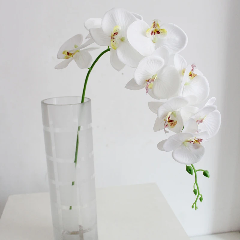 

Silk Fake Home Decor Headsflower Long Lasting Garden Orchid Wedding Party Bouquet Festival Refreshing Butterfly