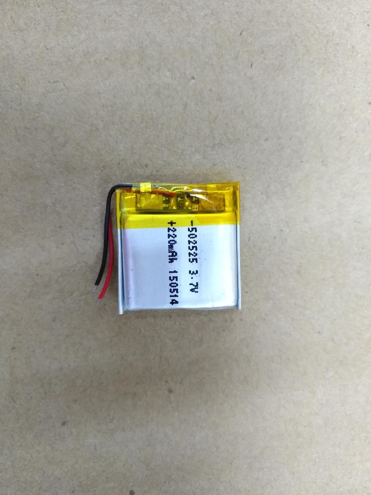 3,7 v li po li-Ion батареи 3 7 v пакет 3,7 V полимерный литиевый аккумулятор 502525 220mah MP3 MP4 MP5 маленький динамик