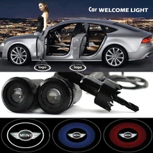 2 x Car Door Light Laser Welcome Ghost Shadow Projector Logo Light For mini cooper clubman convertible countryman hardtop coupe