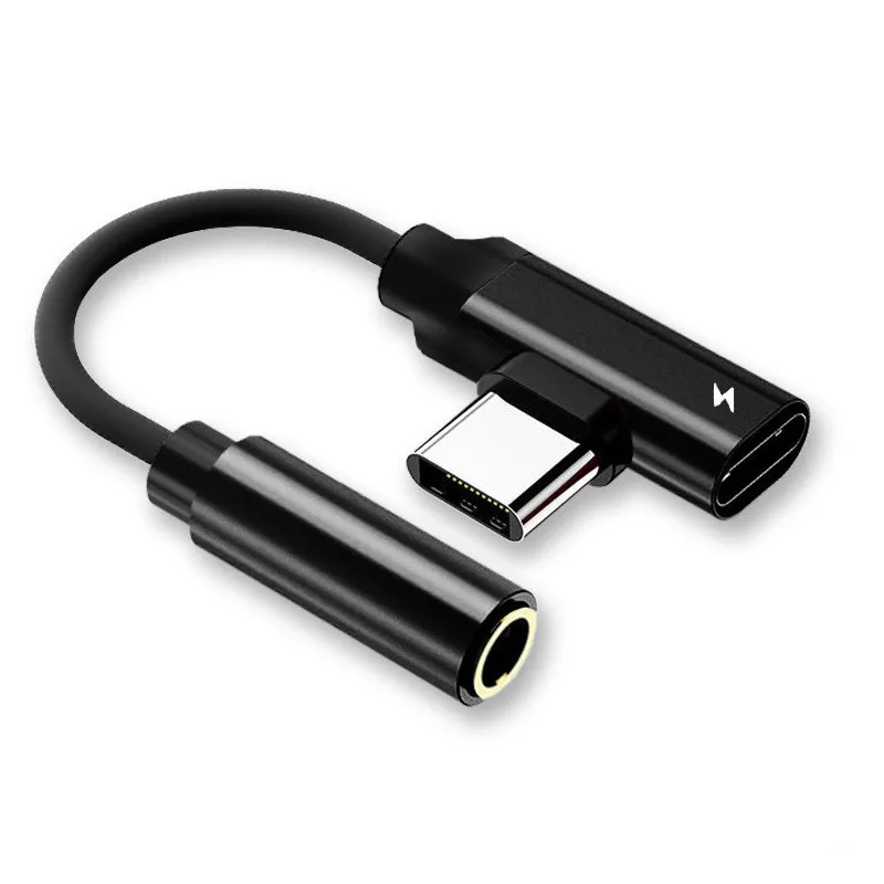 

2 in 1 USB Type C Audio Adapter Type-C male to 3.5MM Jack USB-C Female Converter Earphone Cable for Samsung Galaxy Letv Xiaomi 6